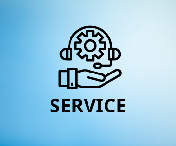 services icon with blue background